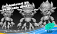 create an articulated 3d toy model for 3d printing