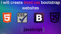 convert figma to HTML, CSS, bootstrap and fix bugs professionally