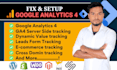 setup or fix google analytics 4,ga4 ecommerce tracking,ga4 server side tracking
