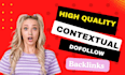 do 300 contextual SEO dofollow backlinks white hat