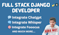 be your professional full stack python django web developer