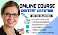 create online course content course creation  course upload ppt course creator