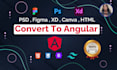 create website from figma,xd,psd to angular web app