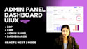 do dashboard ui ux, saas, crm, admin panel design in figma