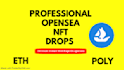 create any blockchain nft website and mint page drops on opensea
