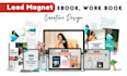 design unique PDF lead magnet, ebook, workbook, pdf document
