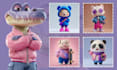 create 3d stylized cute animal mascot, low poly character for game and animation