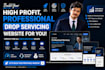 build a high profit, professional drop servicing website for you