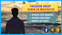 be your facebook group admin or moderator for  post delete