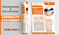 federal government contract capability statement design