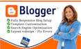 create blogspot website on blogger with niche related theme