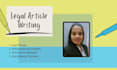 help you to write legal article on any topic