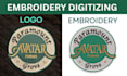 digitize image for embroidery digitizing into dst file as soon as possible