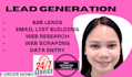 do b2b lead generation with verified email list