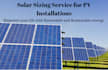 complete solar pv design and sizing services