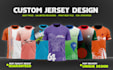 custom jersey design or sublimation design
