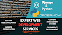 develop and customize python, django web application