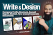 write, design, redesign company profile, brochure, booklet, business proposal a4