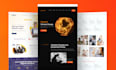 build a modern wordpress website design with relevant stock images