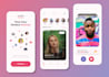 develop dating app social chat app, social media app, and dating website