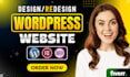 design, redesign, revamp wordpress website or business website development