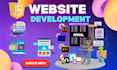 do website front end javascript web development html css website landing page