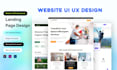 design modern figma UI design for websites and landing page