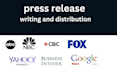 do press release writing and press release distribution on yahoo finance