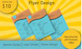 create handout, announcement, bulletin, party flyer, vivid print flyer design