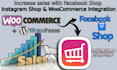 setup facebook shop, instagram shop, and do woocommerce integration