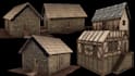 design your 3d medieval house, exterior, interior, render
