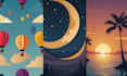 create custom minimalistic desktop and phone wallpapers