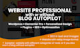 create a professional custom website autoblog with SEO