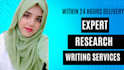 provide expert research writing services