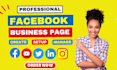 do professional facebook business page create with premium banner