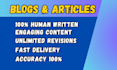 write human written blogs and articles, human blogs, human writer