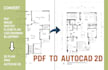 convert pdf, image, blueprint, sketch to autocad, cad 2d dwg