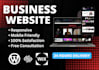 build business website and web development