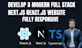do next js website development as next js developer in typescript