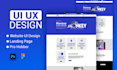 design professional landing page or website ui design
