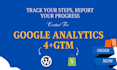 fix and setup google analytics 4, tag manager, ga4