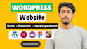 rebuild and customize wordpress websites