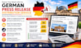 do publish german press release in german media sites