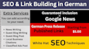do publish german press release in german media sites
