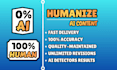 humanize ai content, rewrite ai content and convert ai to human, edit ai content
