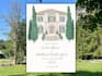 illustrate your wedding invite in elegant watercolour style