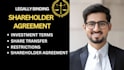 prepare shareholder agreement, investment contract