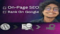 do onpage SEO in wordpress with ranked google