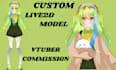 design and rig live2d model, vtuber model, vtuber avatar, live2d vtuber model