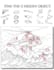 convert image to line art for adult coloring, hidden object puzzle, illustration